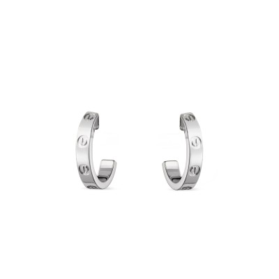 CARTIER LOVE HOOP EARRINGS, SMALL MODEL B8028900